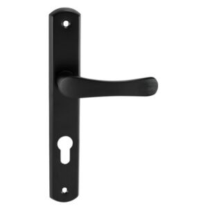Čierna PZ kľučka na dvere Larina s úzkym štítom - Výstavba&Renovácia