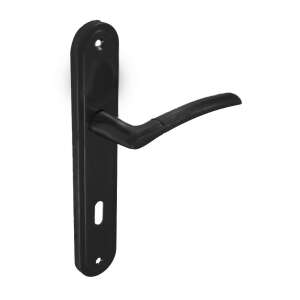 Figo Matt Black Door Handle 90mm - Open shutter