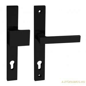Salvo Fekete Ajtókilincs Szett Kulcslyukkal, 92 mm PZ - Perfekto