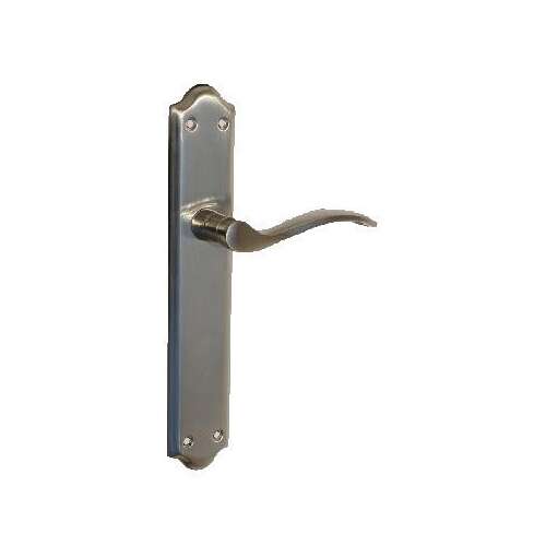 Firenze door handle with chrome finish, 90 mm, satin finish