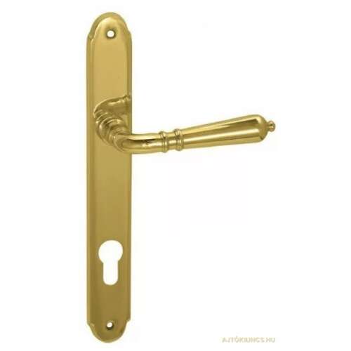 Valentina-Ambra Réz 72 mm PZ Türgriff, poliertes Messing-Finish