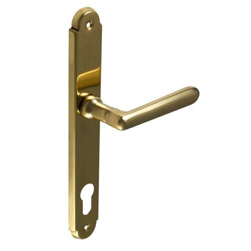 Alt Wien Réz 92 mm PZ door handle, brass, spring loaded, for interior doors