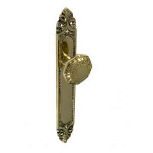 Barokk Brass Door Knob with Plate - Gomboss