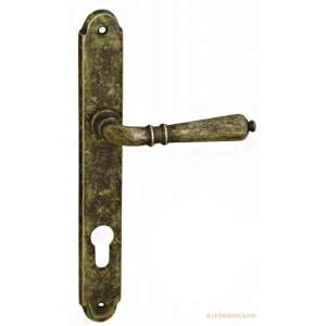 Valentina-Ambra Patinás Antik 72 mm BB door handle, antique brass finish - Construction & Renovation
