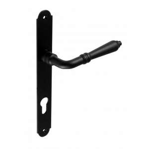 Valentina PERFEKTO Black Wrought Iron Door Handle Set 72 mm BB - Door