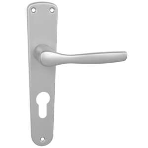 Cala Pajzsos F1 Alu Ezüst 90 mm PZ door handle, silver, aluminum, for interior doors - Open shutter
