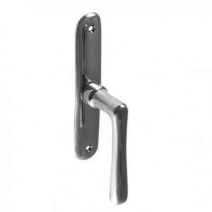 Nosztalgia Original Stefánia window handle with shield, chrome finish - Gomboss Door Knobs & Handle