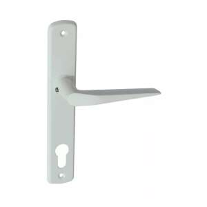 Alu 410 Fehér Pajzsos Ajtókilincs, 90mm PZ Zár - Perfekto