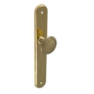Brass door handle with knob, Viola brand - Gomboss