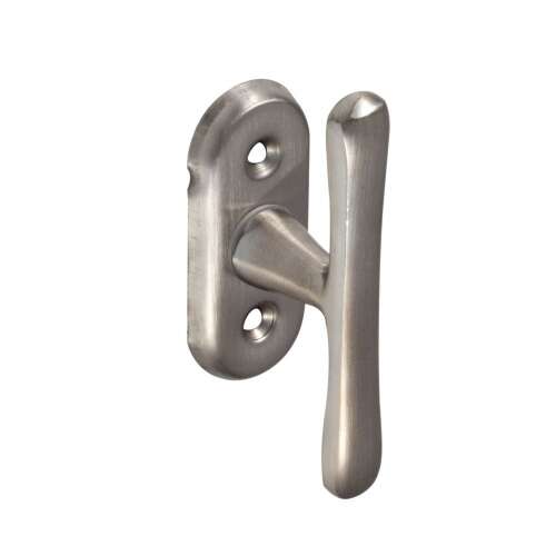 Satin chrome window handle, T-shaped, for windows