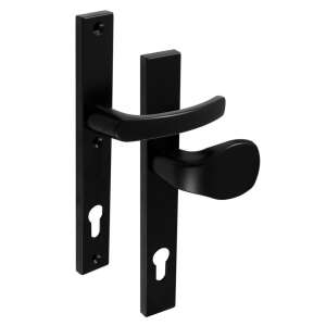 Hero Szögletes Biztonsági Fekete 90 mm PZ Gomb/Kilincs ajtókilincs, fekete, szögletes, biztonsági, 90 mm - Perfekto