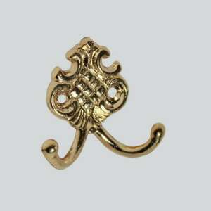 Złoty podwójny hak z ozdobnym wzorem - Ząb