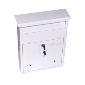 Postaláda Klasszik Sima Fehér postaláda zárral és kulcsokkal - Perfekto