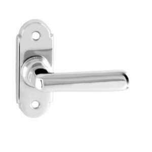 Olasz Alt Wien L-shaped door handle in chrome finish - Open shutter
