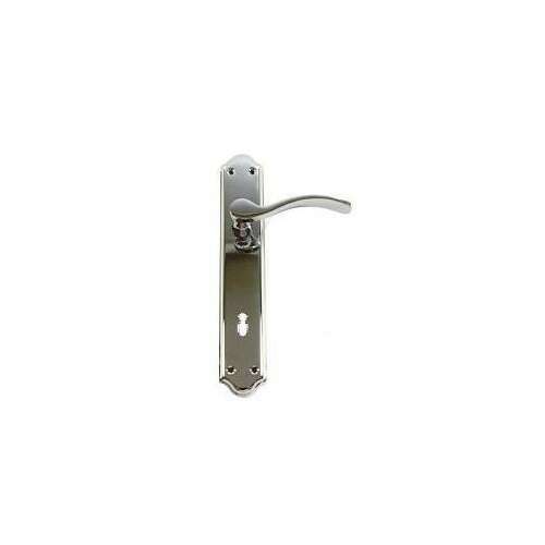 Firenze Pajzsos Fényes Króm 90 mm PZ door handle, chrome finish