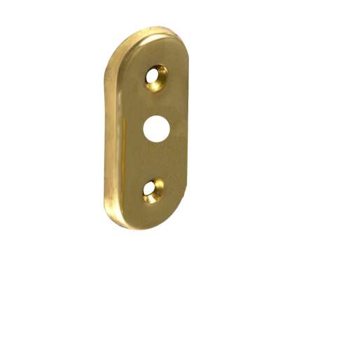 Brass door handle backplate