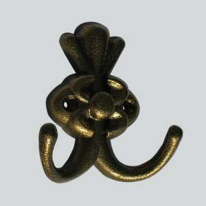 Dvojité háčik s kvetinovým vzorom, zlaté prevedenie - Skladovanie a organizovanie