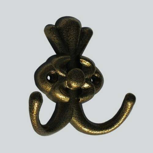 Dvojité háčik s kvetinovým vzorom, zlaté prevedenie