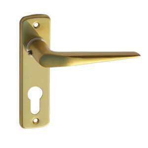 Alu 410 Pajzsos Ajtókilincs F3 Arany 55 mm PZ ajtókilincs - Perfekto