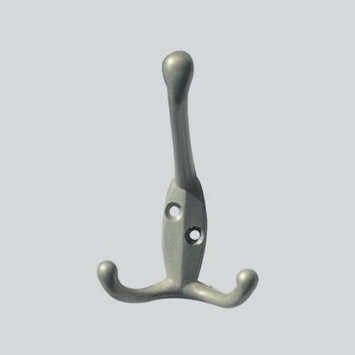 Fogas Nagy Háromágú M363 Szürke, cârlig de perete gri cu trei brațe