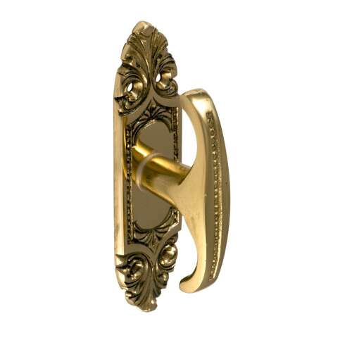 Barock-Fenstergriff aus Messing, verzierter Fenstergriff aus Messing