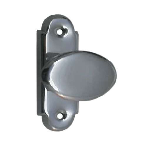 Alt Wien Lengőajtó Gomb Fényes Króm door handle, oval shaped, chrome finish