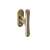 Olasz Alt Wien Réz "T" Alakú window handle, brass, polished finish, side view