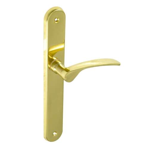 Brass door handle with lever, Ida Réz Lyuk nélküli