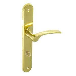 Brass door handle with keyhole, Ida Fényes RÉZ 55 mm WC - Gomboss Door Knobs & Handle