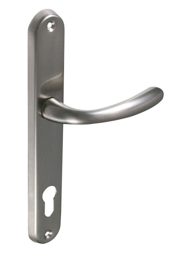 Porto Door Handle Satin Chrome Finish 85 mm WC
