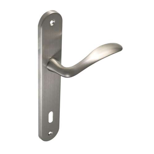 Olive Satin Chrome Door Handle, 55mm PZ
