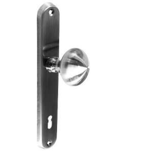 Eva Satin Chrome Door Handle with Knob, 72 mm PZ - Perfekto