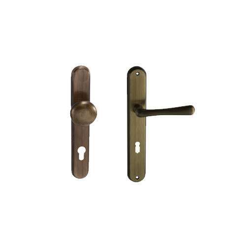 Antique door handle set with knob and lever, Olasz Elegant