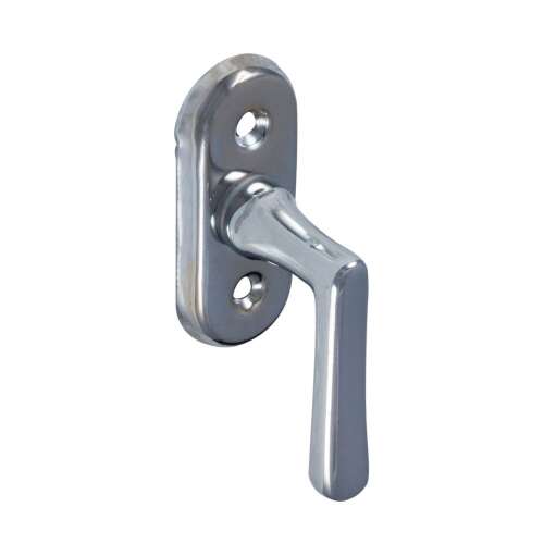 Chrome window handle, L-shaped, for windows, door handle, window hardware