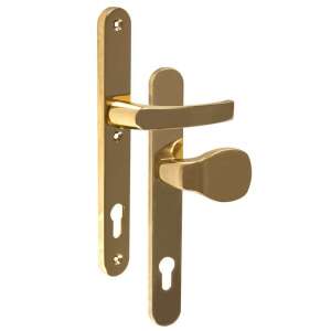 Hero Oval Sicherheits-Türgriff, Messing, 85 mm PZ, Knopf/Hebel - Perfekto Türknäufe & Türklinken