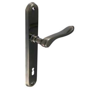 Bella Antik door handle, 88 mm PZ, antique finish - Open shutter