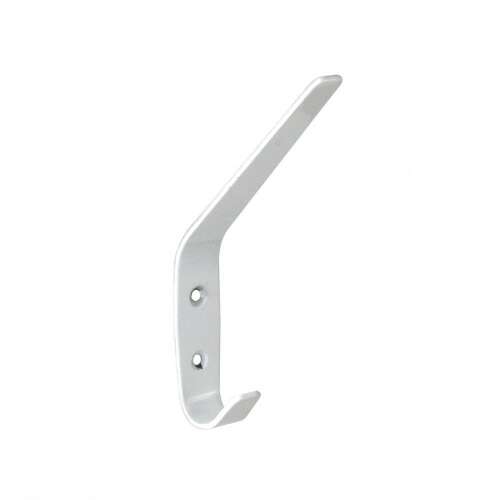 Biely kovový vešiak na kabáty, Fogas Nagy Kétágú M323