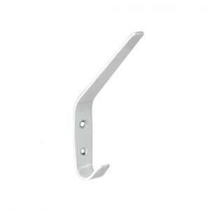 Biały metalowy wieszak na płaszcz, Fogas Nagy Kétágú M323 - Ząb