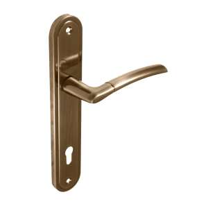 Figo Pajzsos Antik Súrolt Felület 85 mm PZ door handle, brushed antique finish - Domino