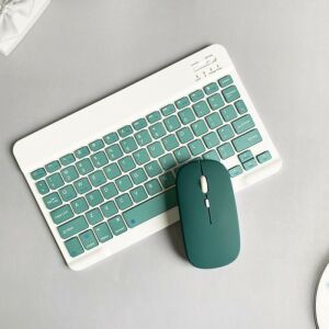 Dark Green Bluetooth Keyboard and Mouse Combo - Keyboard