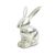 Decoratiune Paste - iepure aluminiu - 16 x 10 cm 92578479