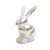Decoratiune Paste - iepure aluminiu - 16 x 10 cm 92578479
