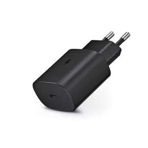 Samsung 25W USB-C wall charger, black, super fast charging, PD 3.0 - Phone Charger and External Battery & Power Bank