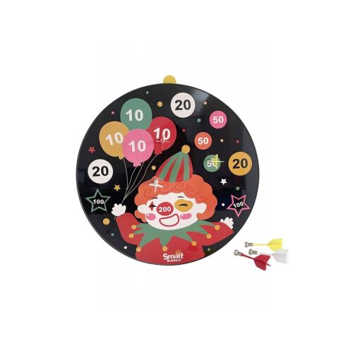 SmartGames Magnetische Dartscheibe Clown, 40cm Durchmesser, inklusive Darts