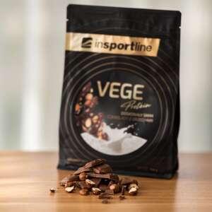 inSPORTline VEGE Protein csokoládé dióval 700g, vegán fehérje por, étrend-kiegészítő - Fehérje