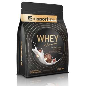 inSPORTline WHEY Premium fehérje por, csokoládé mogyoróval ízesítve, 700g - Fehérje