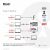 Club3D USB4 Typ-C Kabel Diagramm: 8K60Hz, 4K120Hz, 40Gbps Daten, 240W Stromversorgung
