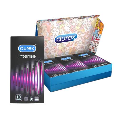 Durex Intense Orgasmic Condom în ambalaj discret 30 buc.