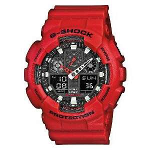 Casio G-Shock GA-100B-4AER crveni digitalni analogni sat - Za frajera
