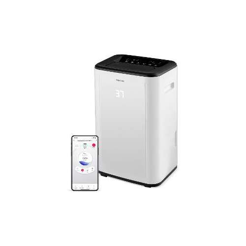 Sencor SDH 3028WH Smart Mobile Dehumidifier, white, with digital display and app control